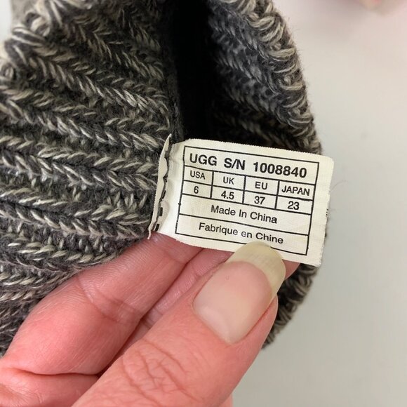 Ugg Women’s Isla Knit Sweater Boots in Gray - Size 6 Coastal - Picture 5 of 8